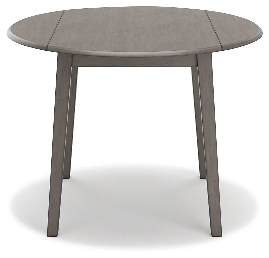 Shullden Dining Table and 2 Chairs in Gray