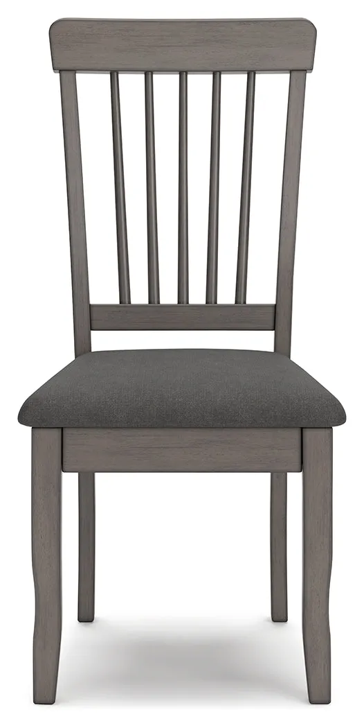 Shullden Dining Table and 2 Chairs in Gray