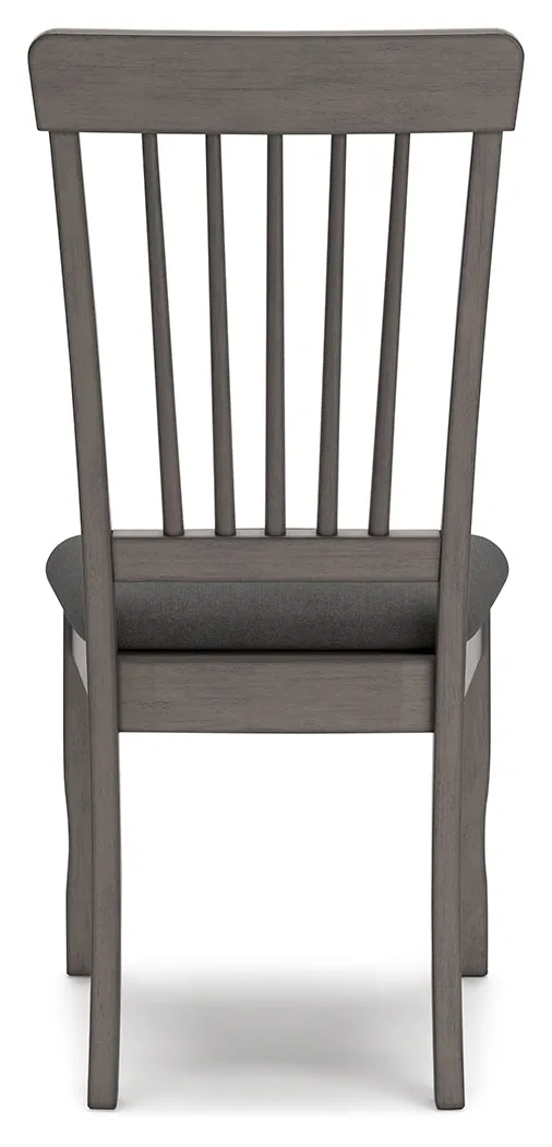 Shullden Dining Table and 2 Chairs in Gray
