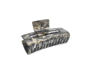 Smoky Marble Rectangular Hair Claw Clip