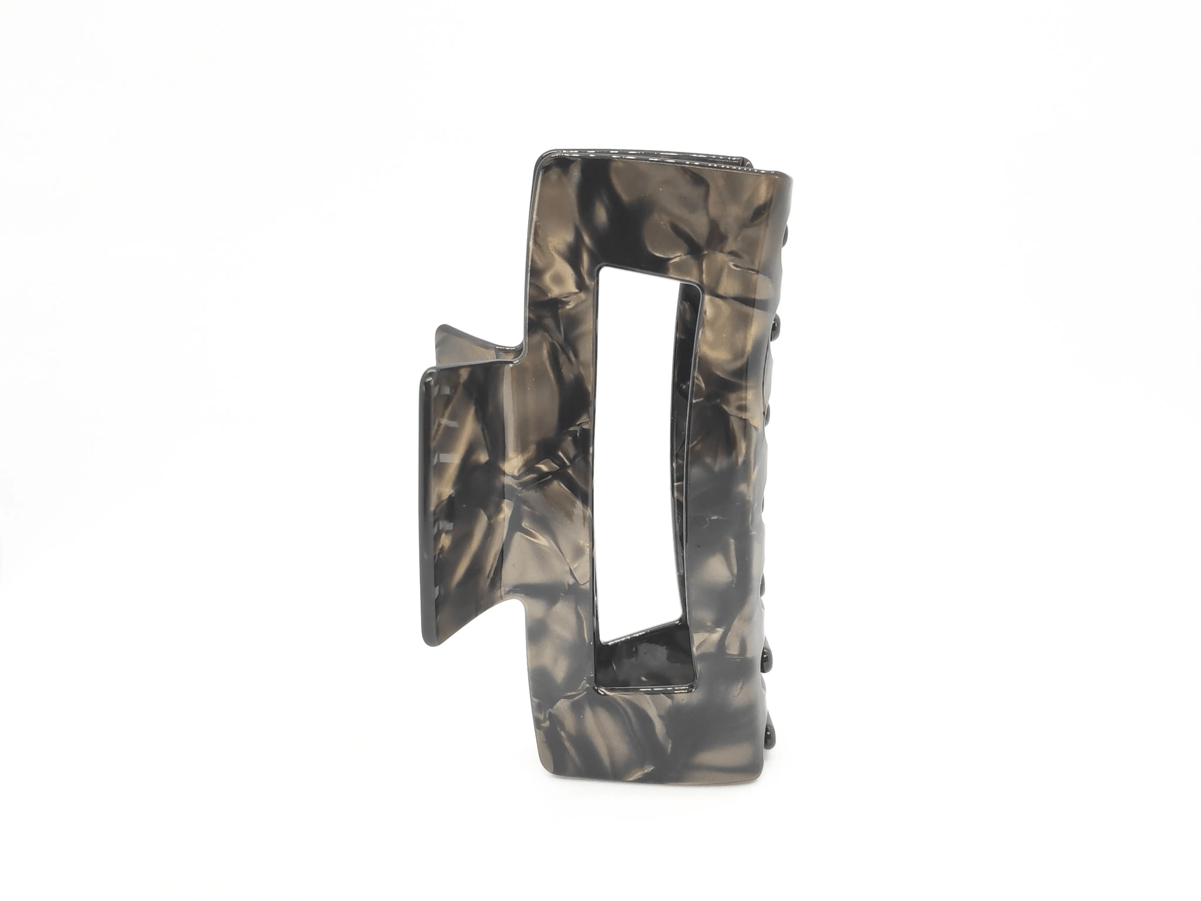 Smoky Marble Rectangular Hair Claw Clip