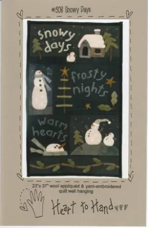 Snowy Days Pattern - 23" x 27" - Kathi Campbell