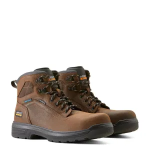 Turbo 6 inch Carbon-Toe Waterproof Work Boot Rich Brown