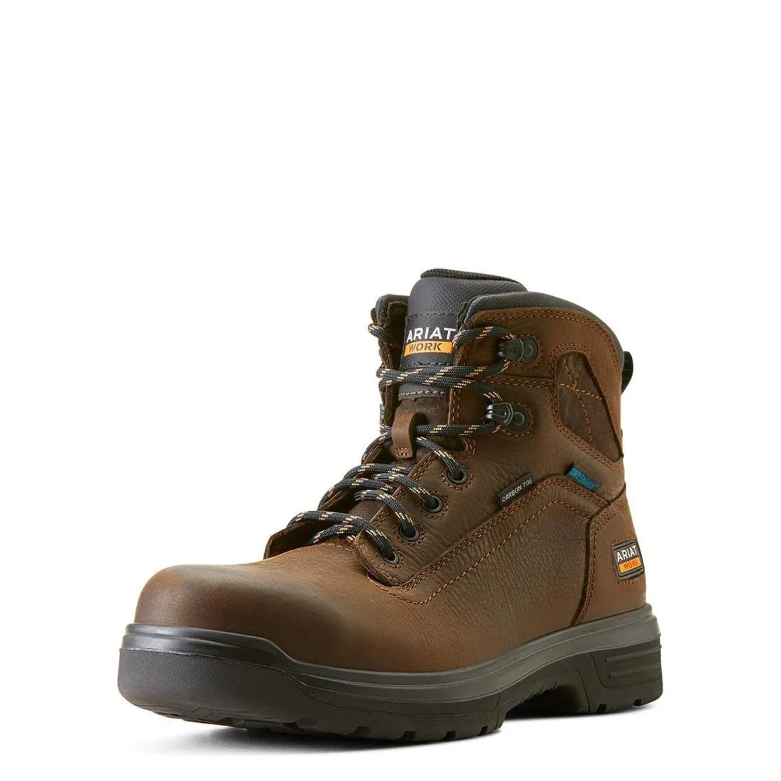 Turbo 6 inch Carbon-Toe Waterproof Work Boot Rich Brown