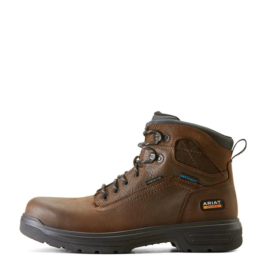 Turbo 6 inch Carbon-Toe Waterproof Work Boot Rich Brown
