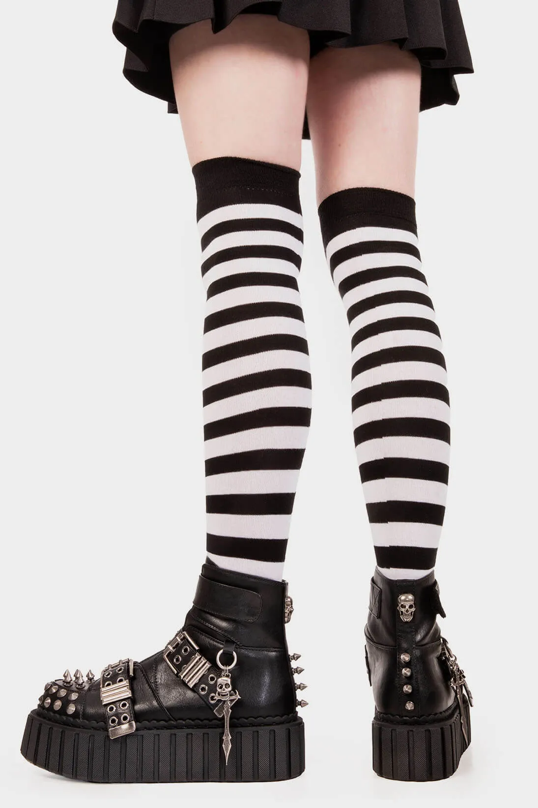Virtual Insanity Chunky Ankle Creeper Boots