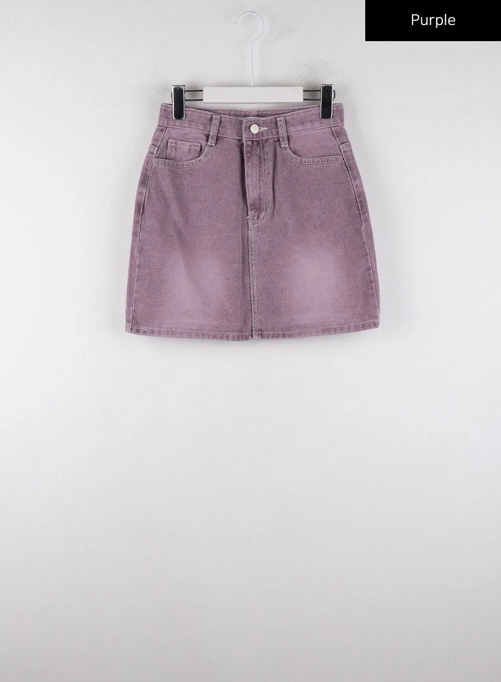 Washed Denim Mini Skirt CD312