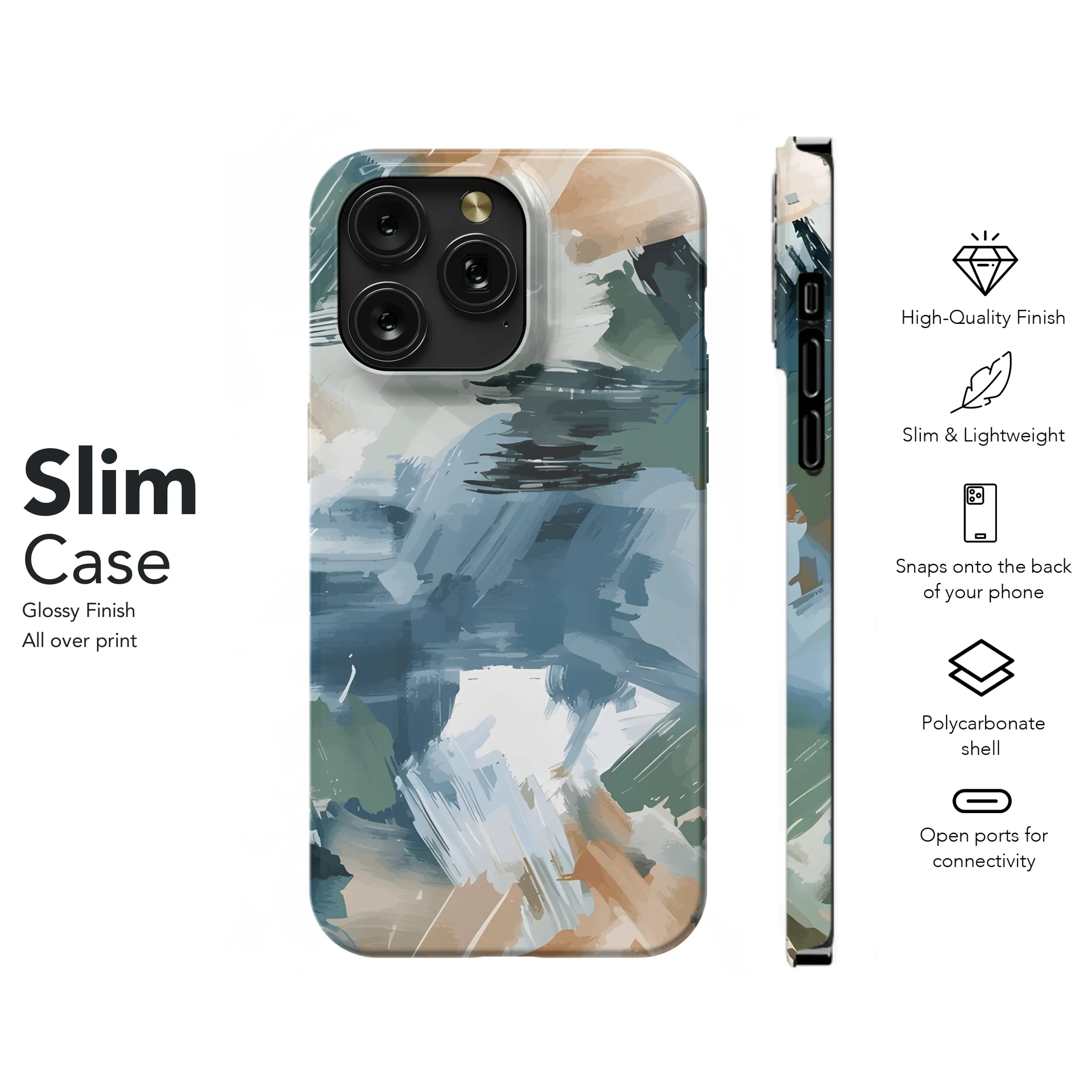 Watercolor Patterns Phone Case iPhone Samsung Cover Pixel 2435