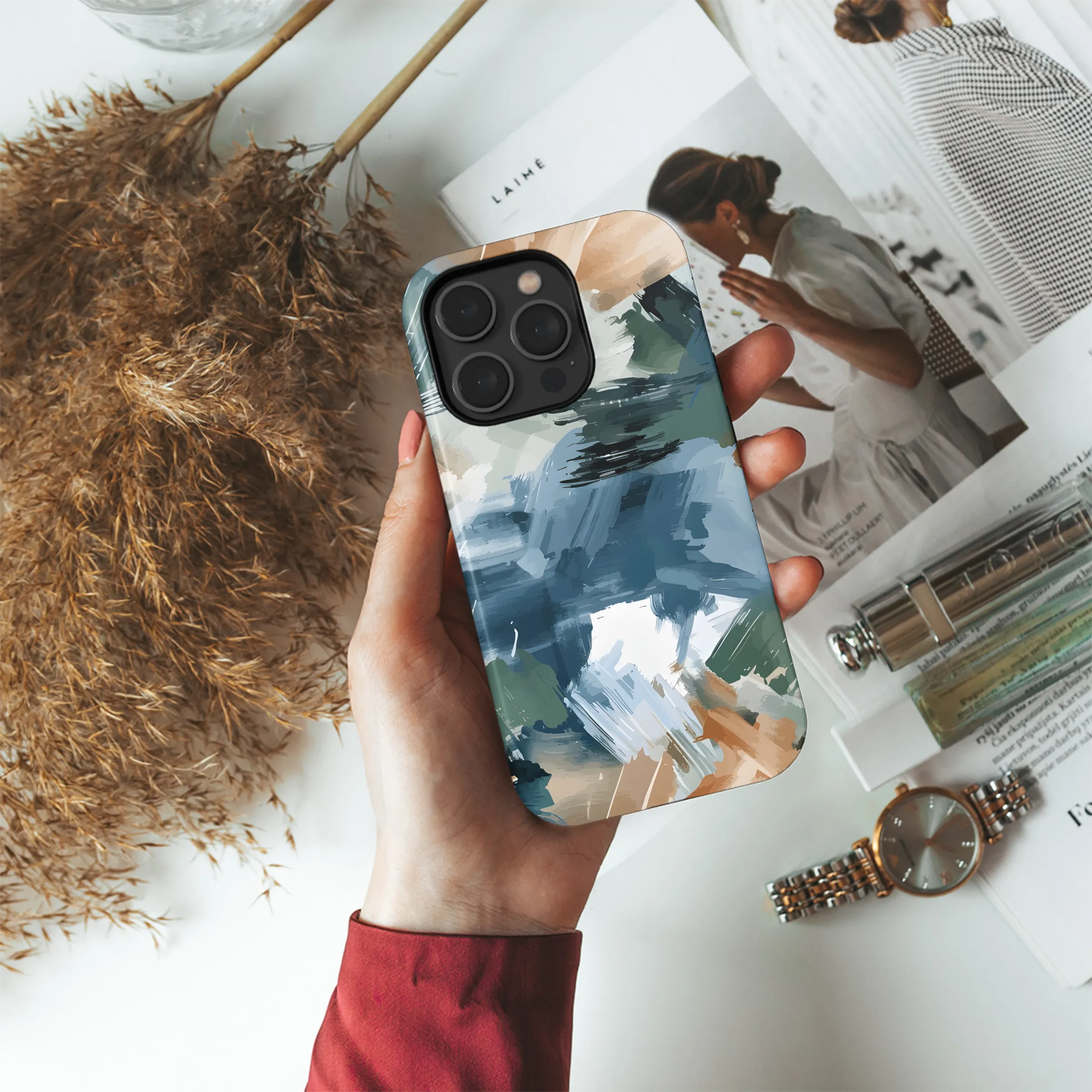 Watercolor Patterns Phone Case iPhone Samsung Cover Pixel 2435