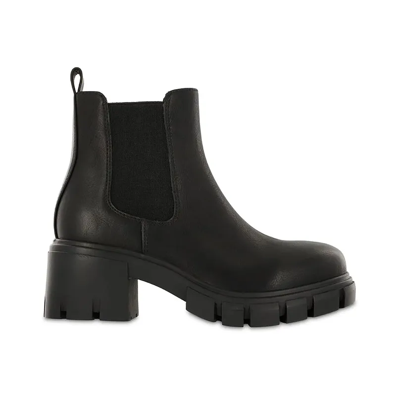 Womens Platform Elastic Slip on Ankle Boots