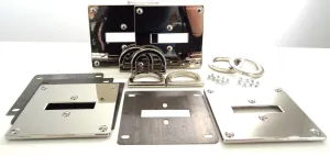 Xtra-Large Square Grommet Buckles "Rings" Hardware Kit