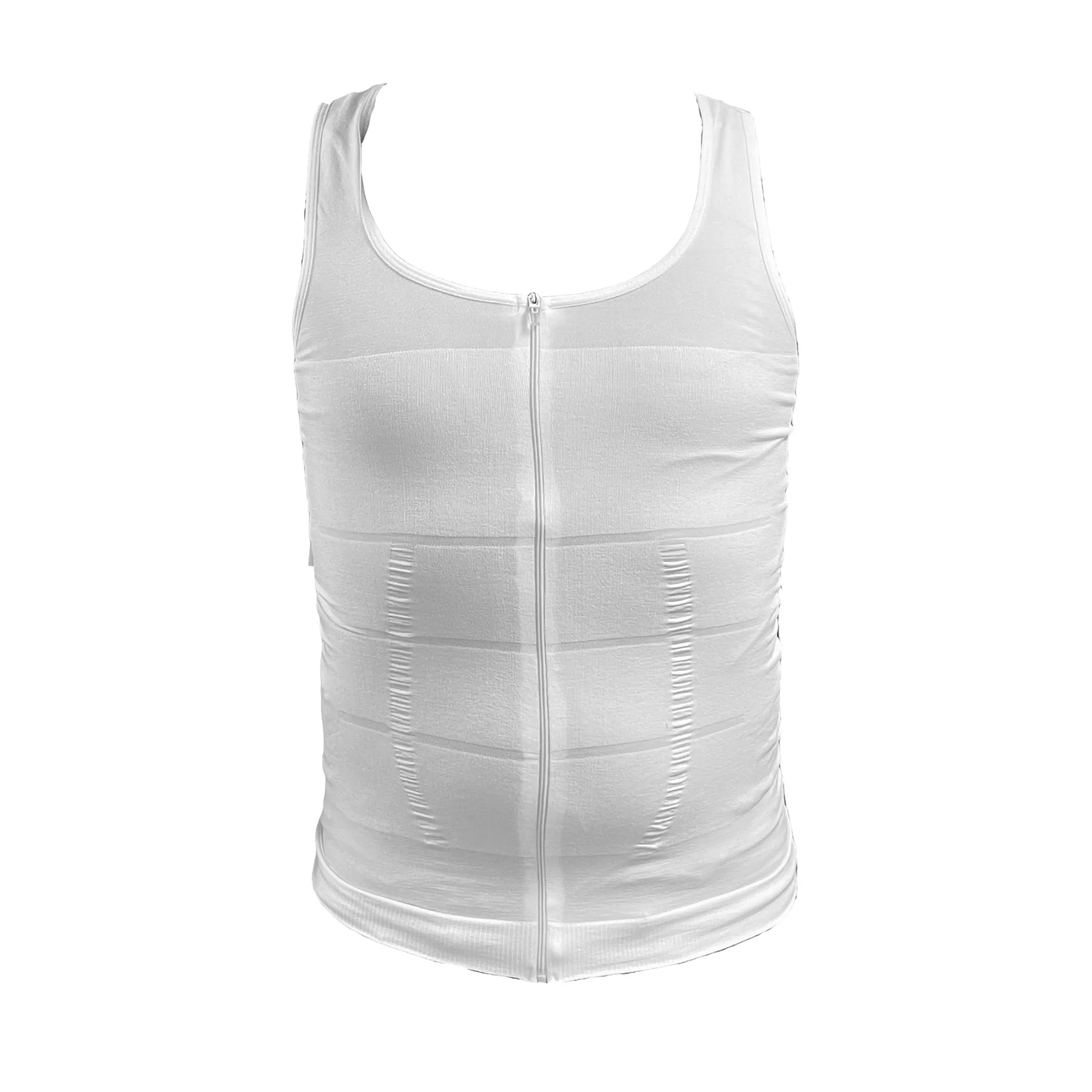 Zip Zap Shirt for Men: Instant Slimming and Posture Support (Large)